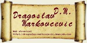 Dragoslav Markovčević vizit kartica